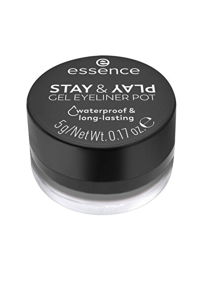 Essence Stay & Play Gel Eyeliner Tiegel #01-schwarz 5 G 5 gr