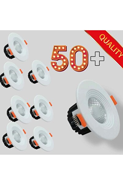 HAMER عدد 50 سبوت لايت LED – 7 سم | 7 واط | إضاءة ابيض