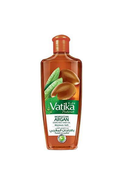 Vatika زيت فاتيكا للشعر مُعزز بالأرجان المغربي، ٢٠٠ مل