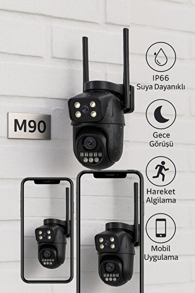 M90 8MP ULTRA HD Dış Mekan Gece Görüşlü Akıllı Ip Güvenlik Kamerası
