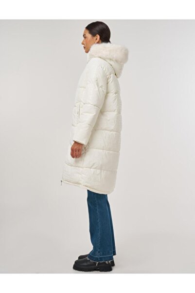 Kayra Zippered Anorak Coat Optical White