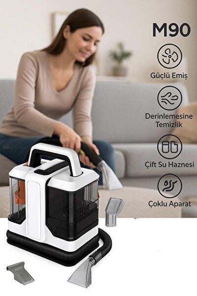 M90 Profesyonel Koltuk ve Halı Yıkama Makinesi Cam Temizleme Leke Çıkartma Makinesi