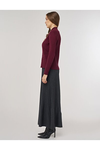 Kayra κοτλέ Πλεκτό πουλόβερ βισκόζης Βουργουνδίας