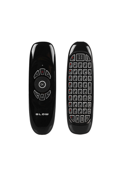 Blow Illuminated Smart Remote Control with Keyboard and Mouse Function, KS-3 11771, 2.4GHz, Black