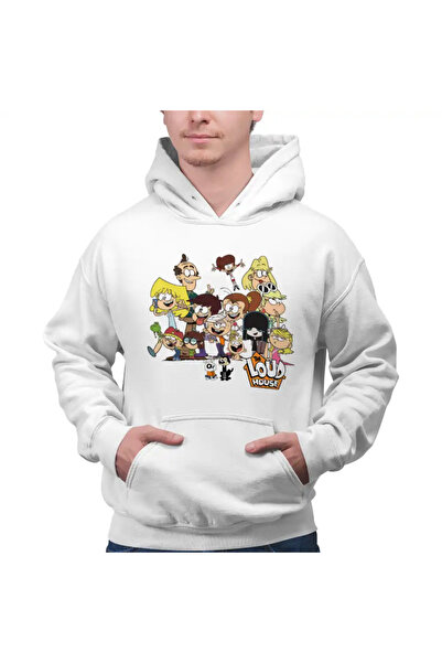 OEM Ανδρική Μπλούζα Φούτερ με Κάρτες Cartoon Loud House