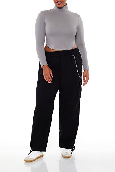 Forever 21 Plus Size Twill Kargo Pantolon