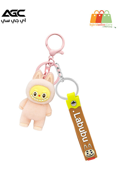 AGC Cute Labubu Bunny Keychain with Plush Doll Strap Portable, Decorative Gif...