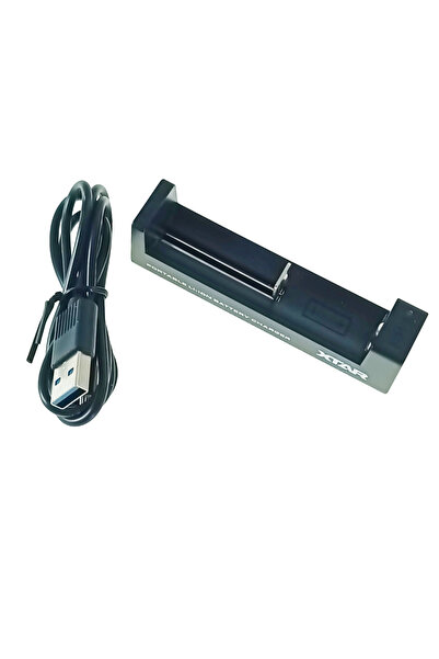 XTAR Încărcător de baterii Li-Ion 1 x tip 18650, MC1 32648, cablu 81cm, negru