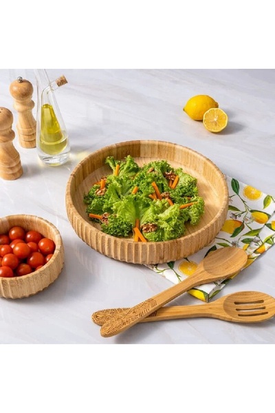 ORIAN وعاء سلطة من الخيزران 30.5*6 سم