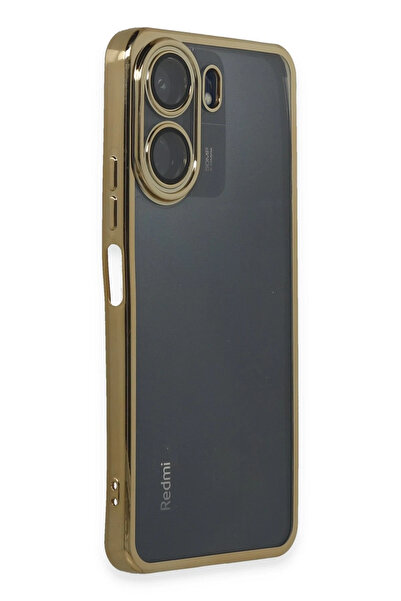 NewFace Sptrns Xiaomi Redmi 13C Case Silicone with Lens (02012) - Gold