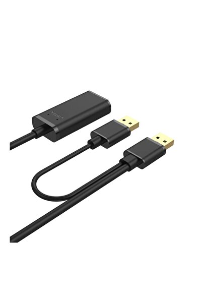 Unitek كابل تمديد USB 2.0 نشط بطول 5 أمتار - سرعة 480 ميجابت في الثانية، توصيل وتشغيل، أسود | Y-277