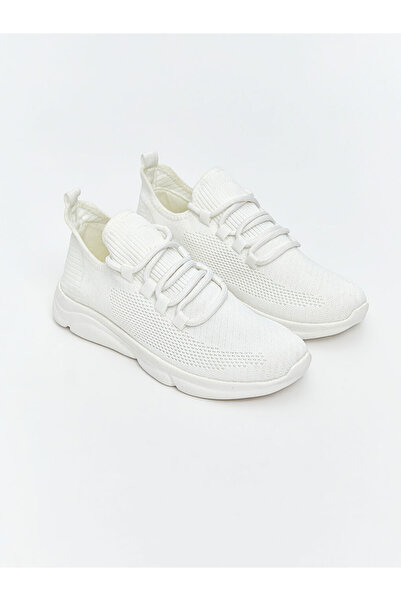 LC Waikiki Lcw Steps White Lace-Up Mesh Detailed Women's Sports Shoes