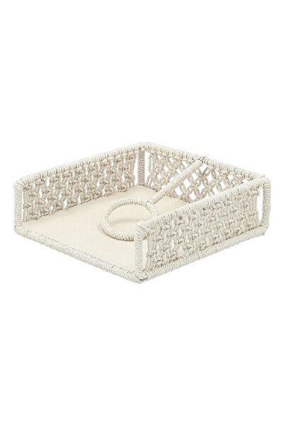 ORIAN Homz Macrame Tissue Holder 18*18*8 cm