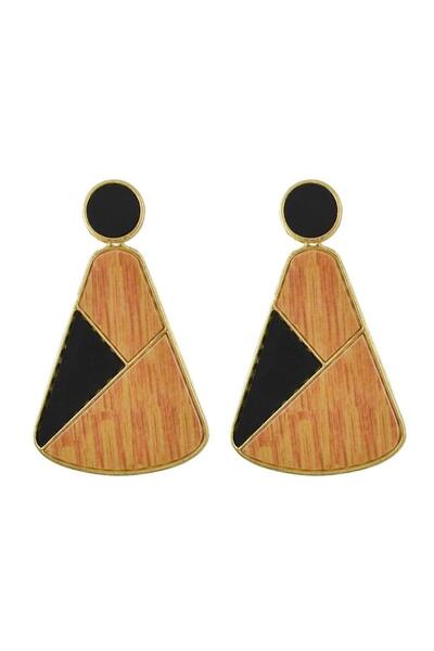 Pursehuit Cercei aurii, cu textură de lemn, Alitta C2