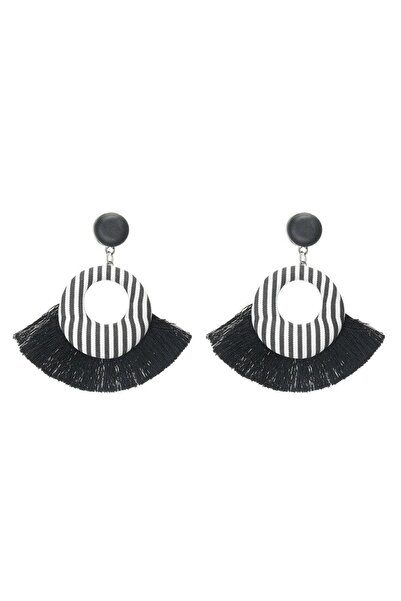 Pursehuit Cercei negri, cu dungi și franjuri, Galathea C3