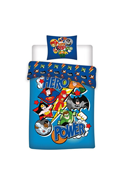 Justice League Liga Dreptății Power husă de pat 140×200cm, 65×65 cm