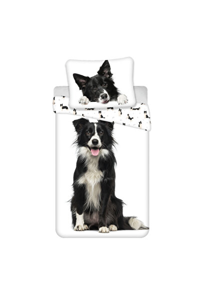 Animals Câine Border Collie husă de pilotă 140×200cm, 70×90 cm