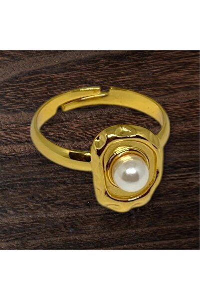 TUHAM AKSESUAR TALİA AYARLANABİLİR İNCİ DETAYLI YÜZÜK
