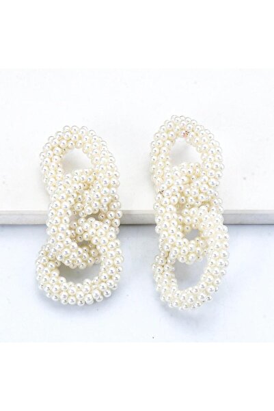 Pursehuit Cercei albi cu perle, Fatima C9