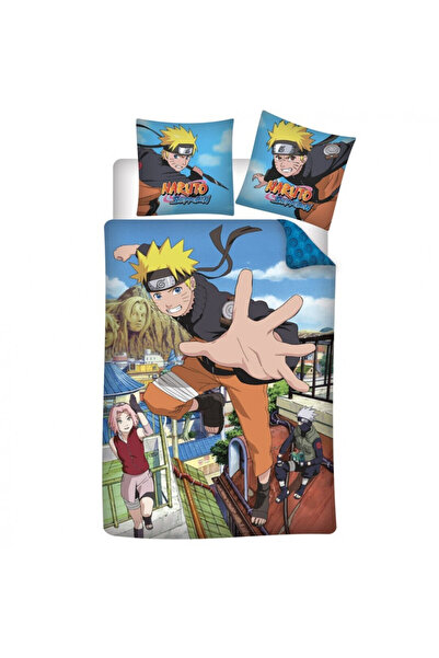 NARUTO Σετ κλινοσκεπασμάτων Hidden Leaf 140×200cm, 65×65 cm