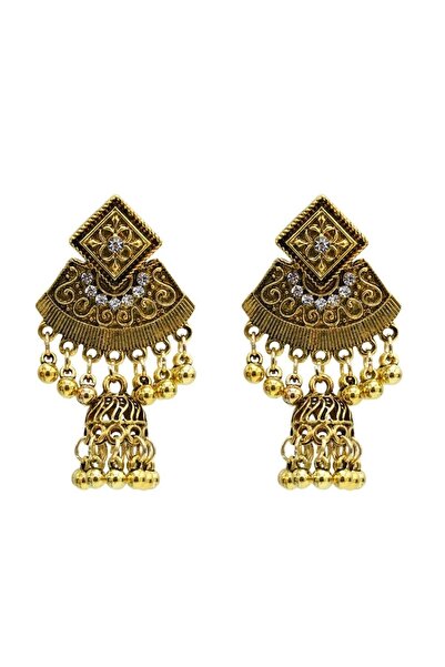 Pursehuit Cercei culoare aurie, stil indian, cu clopoței, Ronnia C4 OUT