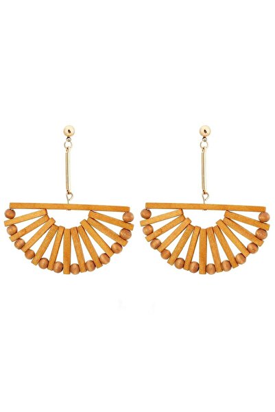 Pursehuit Cercei semirotunzi, din lemn, maro, Kerttu C8 OUT