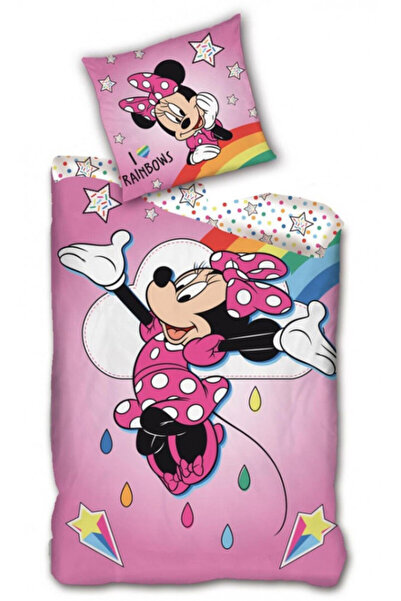 Minnie Mouse Disney Minnie Rainbows duvet cover 140×200cm, 63×63 cm microfiber