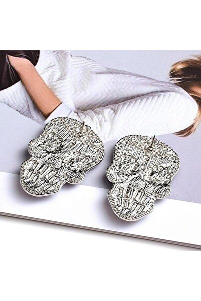 Pursehuit Cercei culoare argintie, stil mexican, cu pietre și perle, Volga C2