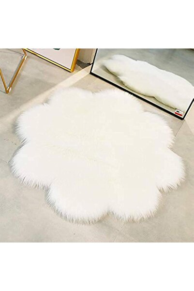Generica Soft Round Shaggy Rug - Large 150 x 150 cm - Luxurious Silky White