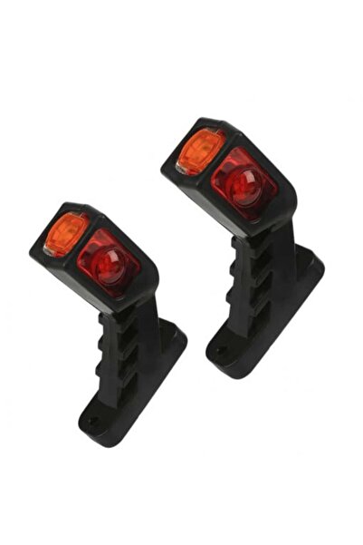 Led Light Alex Set 2 Lampi LED pentru gabarit 12 v-24 v brat 15 cm, 3 fete lu...