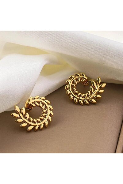 Pursehuit Σκουλαρίκια σε χρυσό χρώμα, από ανοξείδωτο ατσάλι, σε σχήμα κλαδιού...