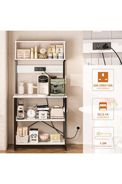 Sheinhome Storage shelf for kitchen use with built-in shelves