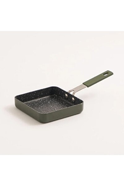 Alberto Green square pan with silicone handle 12*12*2 cm
