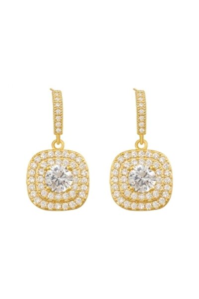 Pursehuit Χρυσά σκουλαρίκια με πέτρες, Telse C9