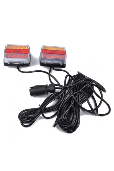 Led Light Alex Set 2 becuri LED 12V cu montare magnetică și cablu de 7,5 m pentru remorcă