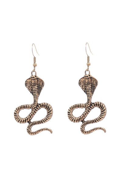 Pursehuit Cercei culoare aurie, formă de cobră, Sitara C3