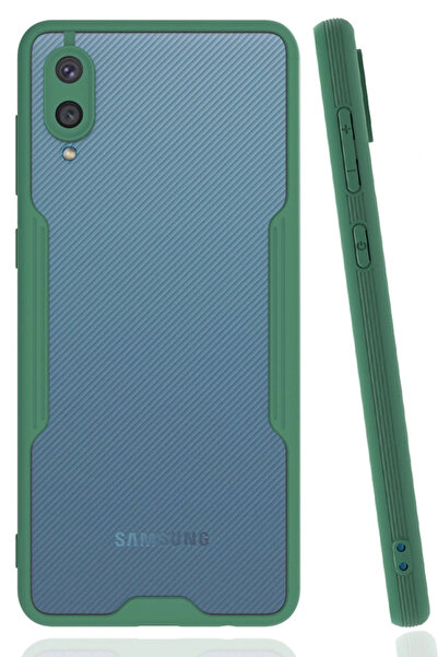 NewFace حافظة ام اس ايه سامسونج جالاكسي ايه 02 من السيليكون البلاتيني - اخضر