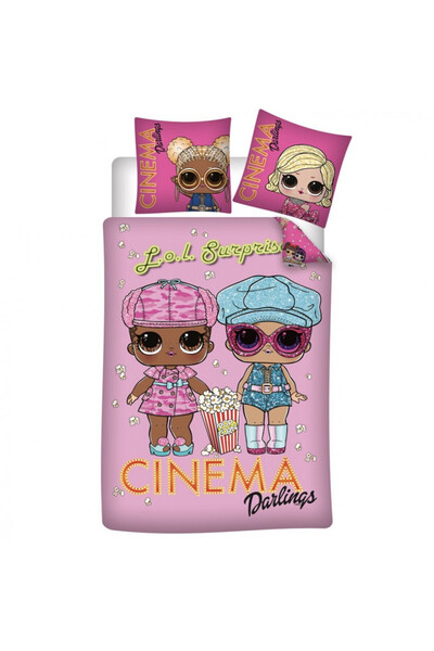 L.O.L. SURPRISE LOL Surprise Cinema bed cover 140×200cm, 63×63 cm microfiber
