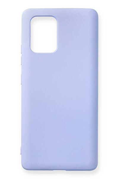 NewFace حافظة MSA لهاتف سامسونج جالاكسي A91 / S10 لايت من السيليكون المخملي ا...