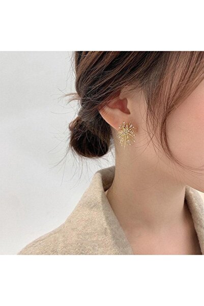 Pursehuit Cercei aurii, cu cleme și pietre de zirconiu, Vidar C4