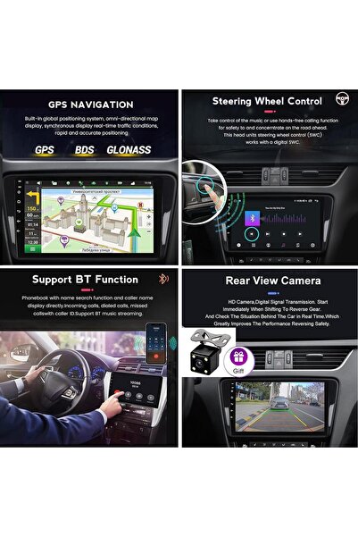 SHEZA STAR Android Car Stereo for Hyundai Sonata 2015-2017 1+32GB AHD Camera