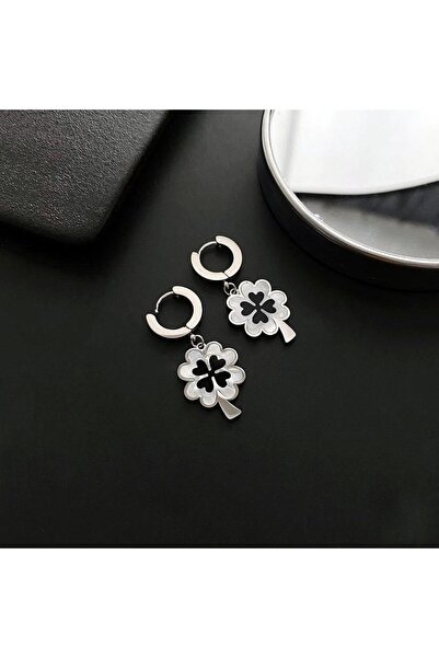 Pursehuit Cercei argintii, din oțel inoxidabil, suflați cu aur, în formă de t...