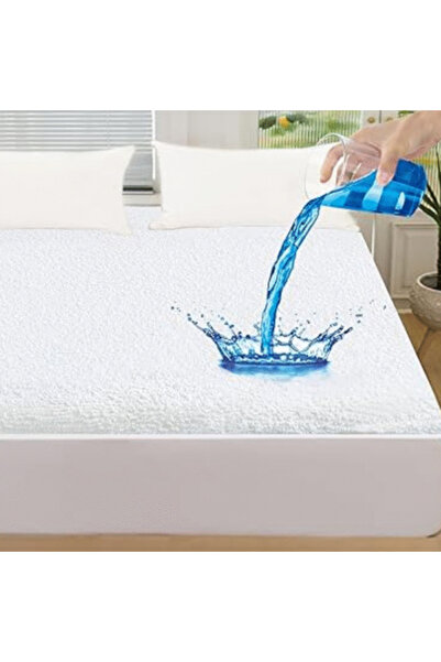 OEM Waterproof cotton mattress protector with elastic under the mattress, size 180×200cm