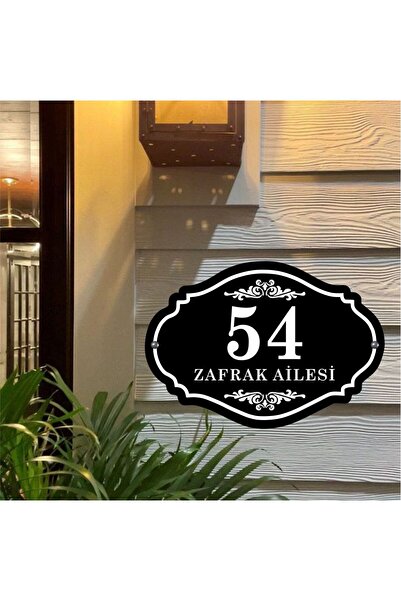 zafrakreklam DUVAR - KAPI - BAHÇE - VİLLA - MÜLK - APARTMAN KAPI TABELASI 21x...
