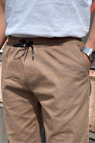 inpool Erkek, Bel ve paça lastikli, hi-quality, gabardin dokuma, pamuklu, Jogger pantolon 270-2