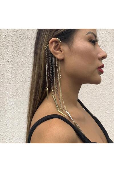 Pursehuit Cercei lungi, aurii, cu franjuri, Harriett C1