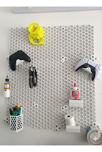 Szdesing Organizator de perete cu fagure de miere Acoperire modulară a peretelui