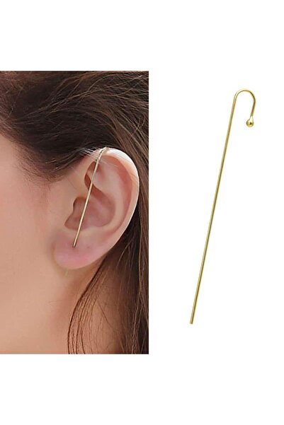 Pursehuit Cercei lungi tip cuff, aurii, Monja C8