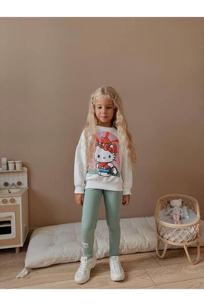 RAPAPA Girl's Printed Sweatshirt - Leggings 4037 Y