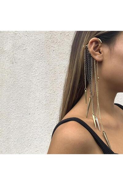 Pursehuit Cercei lungi, aurii, cu franjuri, Harriett C1